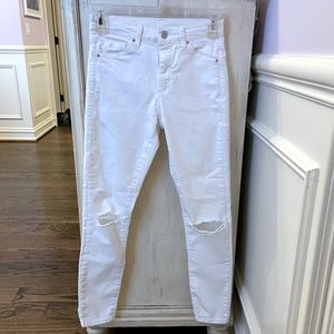 Nordstrom’s Topshop Jamie White Skinny Jeans
